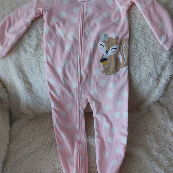 3/$25 Carter Squirrel Footie Pajamas - Picture 4 of 12